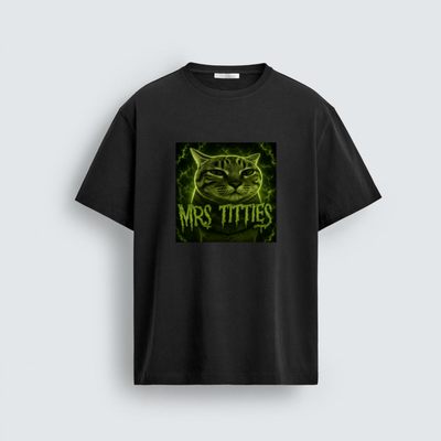 Mrs Titties Cat Graphic Tee